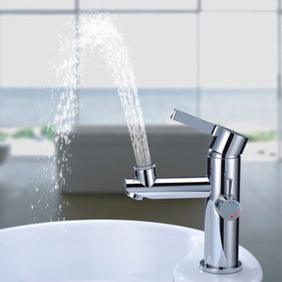 Chrome Fini Laiton Lavabo Robinet T0606